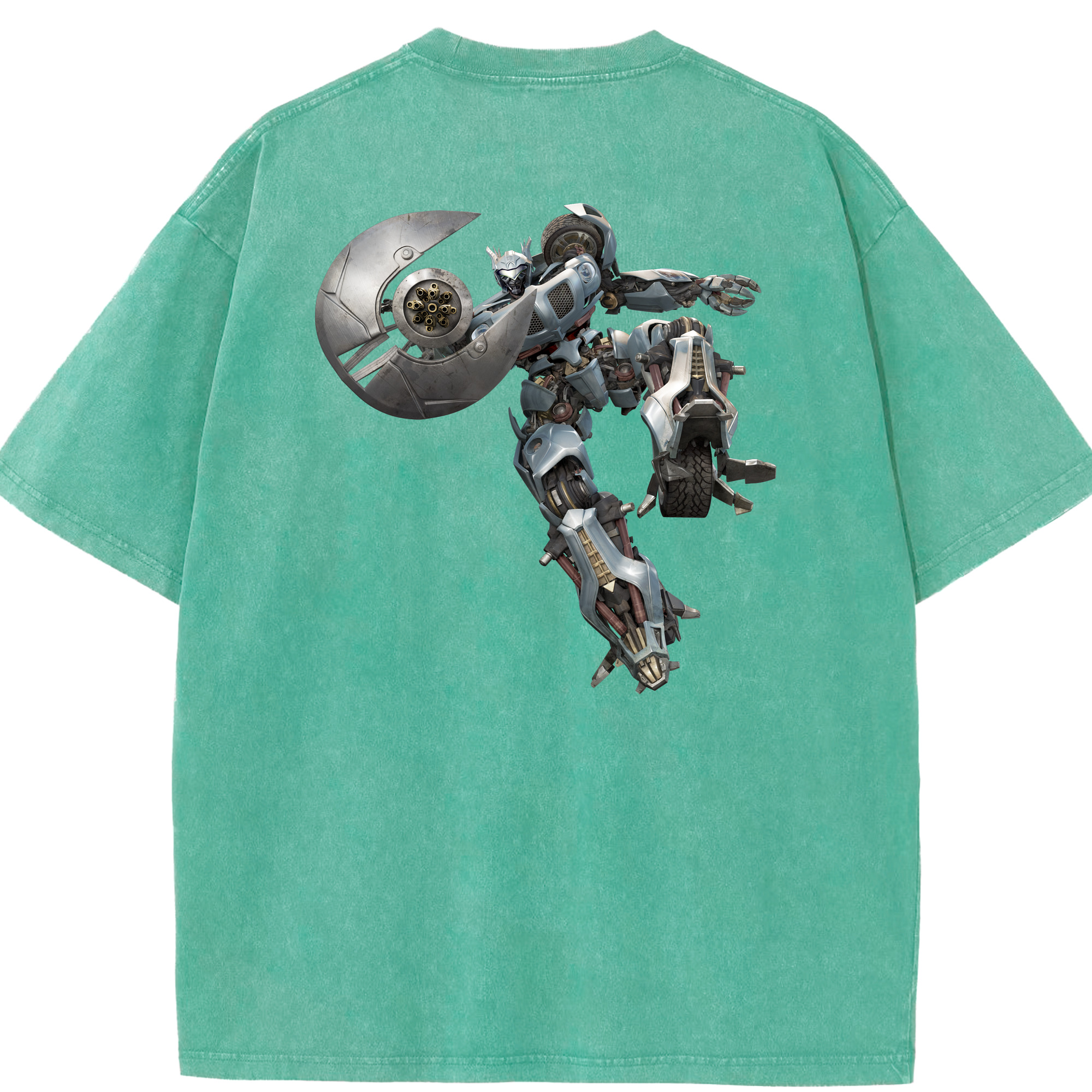 （画像用）  綿100% ヴィンテージ風 半袖Tシャツ（背面プリント）